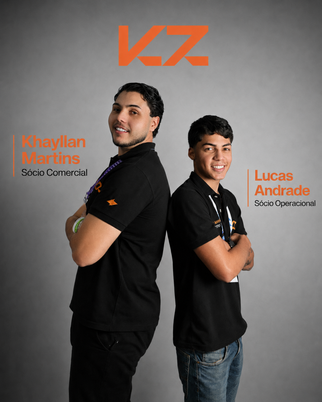 Khayllan Martins e Lucas Andrade — sócios da KZ Company